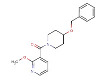 3-{[4-(benzyloxy)-1-piperidinyl]carbonyl}-2-methoxypyridine