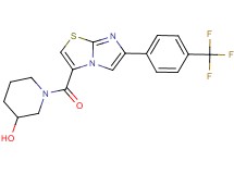 1-({6-[4-(trifluoromethyl)phenyl]imidazo[2,1-b][1,3]thiazol-3-yl}carbonyl)-3-piperidinol