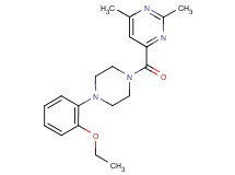 4-{[4-(2-ethoxyphenyl)piperazin-1-yl]carbonyl}-2,6-dimethylpyrimidine