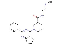 N-[2-(methylamino)ethyl]-1-(2-phenyl-6,7-dihydro-5H-cyclopenta[d]pyrimidin-4-yl)-3-piperidinecarboxamide dihydrochloride