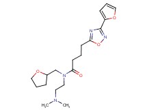 N-[2-(dimethylamino)ethyl]-4-[3-(2-furyl)-1,2,4-oxadiazol-5-yl]-N-(tetrahydrofuran-2-ylmethyl)butanamide