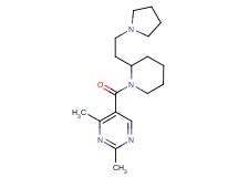 2,4-dimethyl-5-({2-[2-(1-pyrrolidinyl)ethyl]-1-piperidinyl}carbonyl)pyrimidine