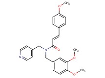 (2E)-N-(3,4-dimethoxybenzyl)-3-(4-methoxyphenyl)-N-(4-pyridinylmethyl)acrylamide