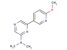 6-(6-methoxypyridin-3-yl)-N,N-dimethylpyrazin-2-amine