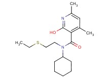 N-cyclohexyl-N-[2-(ethylthio)ethyl]-2-hydroxy-4,6-dimethylnicotinamide