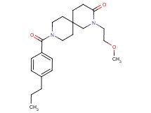 2-(2-methoxyethyl)-9-(4-propylbenzoyl)-2,9-diazaspiro[5.5]undecan-3-one