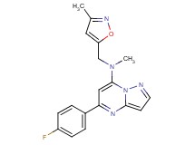 5-(4-fluorophenyl)-N-methyl-N-[(3-methyl-5-isoxazolyl)methyl]pyrazolo[1,5-a]pyrimidin-7-amine