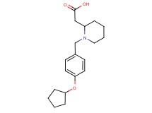 {1-[4-(cyclopentyloxy)benzyl]piperidin-2-yl}acetic acid