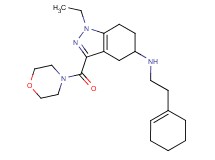 N-[2-(1-cyclohexen-1-yl)ethyl]-1-ethyl-3-(4-morpholinylcarbonyl)-4,5,6,7-tetrahydro-1H-indazol-5-amine