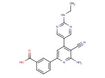 3-{6-amino-5-cyano-4-[2-(ethylamino)pyrimidin-5-yl]pyridin-2-yl}benzoic acid