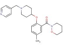 2-(5-methyl-2-{[1-(4-pyridinylmethyl)-4-piperidinyl]oxy}benzoyl)-1,2-oxazinane