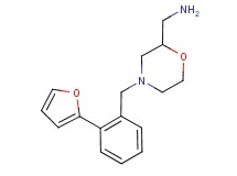 ({4-[2-(2-furyl)benzyl]morpholin-2-yl}methyl)amine
