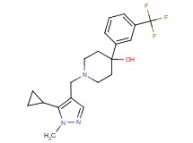 1-[(5-cyclopropyl-1-methyl-1H-pyrazol-4-yl)methyl]-4-[3-(trifluoromethyl)phenyl]-4-piperidinol