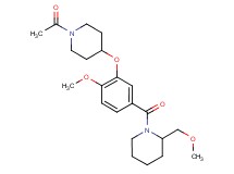 1-{3-[(1-acetyl-4-piperidinyl)oxy]-4-methoxybenzoyl}-2-(methoxymethyl)piperidine