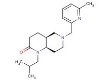 (4aS*,8aR*)-1-isobutyl-6-[(6-methyl-2-pyridinyl)methyl]octahydro-1,6-naphthyridin-2(1H)-one