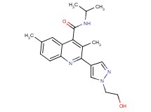 2-[1-(2-hydroxyethyl)-1H-pyrazol-4-yl]-N-isopropyl-3,6-dimethylquinoline-4-carboxamide