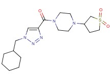 1-{[1-(cyclohexylmethyl)-1H-1,2,3-triazol-4-yl]carbonyl}-4-(1,1-dioxidotetrahydro-3-thienyl)piperazine