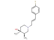 (3R*,4S*)-1-[(2E)-3-(4-fluorophenyl)prop-2-en-1-yl]-3,4-dimethylpiperidin-4-ol