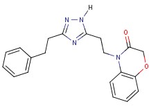 4-{2-[3-(2-phenylethyl)-1H-1,2,4-triazol-5-yl]ethyl}-2H-1,4-benzoxazin-3(4H)-one