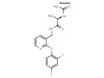 N~2~-acetyl-N~1~-{[2-(2,4-difluorophenoxy)pyridin-3-yl]methyl}-D-alaninamide