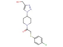 [1-(1-{[(4-chlorophenyl)thio]acetyl}-4-piperidinyl)-1H-1,2,3-triazol-4-yl]methanol