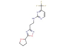 N-{2-[5-(tetrahydrofuran-2-yl)-1,2,4-oxadiazol-3-yl]ethyl}-4-(trifluoromethyl)pyrimidin-2-amine