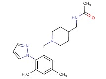 N-({1-[3,5-dimethyl-2-(1H-pyrazol-1-yl)benzyl]piperidin-4-yl}methyl)acetamide