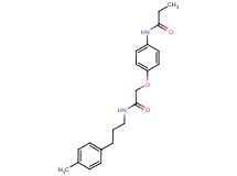 N-[4-(2-{[3-(4-methylphenyl)propyl]amino}-2-oxoethoxy)phenyl]propanamide