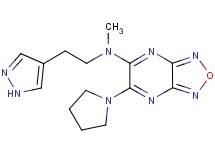 N-methyl-N-[2-(1H-pyrazol-4-yl)ethyl]-6-(1-pyrrolidinyl)[1,2,5]oxadiazolo[3,4-b]pyrazin-5-amine