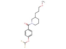 1-[4-(difluoromethoxy)benzoyl]-3-(3-methoxypropyl)piperidine