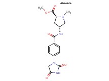 methyl (2S,4R)-4-{[4-(2,4-dioxoimidazolidin-1-yl)benzoyl]amino}-1-methylpyrrolidine-2-carboxylate