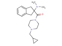 (2-{[4-(cyclopropylmethyl)-1-piperazinyl]carbonyl}-2,3-dihydro-1H-inden-2-yl)dimethylamine