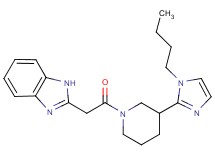 2-{2-[3-(1-butyl-1H-imidazol-2-yl)-1-piperidinyl]-2-oxoethyl}-1H-benzimidazole