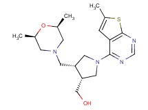 [(3R*,4R*)-4-{[(2R*,6S*)-2,6-dimethylmorpholin-4-yl]methyl}-1-(6-methylthieno[2,3-d]pyrimidin-4-yl)pyrrolidin-3-yl]methanol