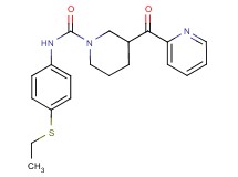 N-[4-(ethylthio)phenyl]-3-(pyridin-2-ylcarbonyl)piperidine-1-carboxamide
