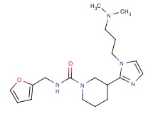 3-{1-[3-(dimethylamino)propyl]-1H-imidazol-2-yl}-N-(2-furylmethyl)-1-piperidinecarboxamide