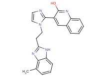3-{1-[2-(4-methyl-1H-benzimidazol-2-yl)ethyl]-1H-imidazol-2-yl}-2-quinolinol