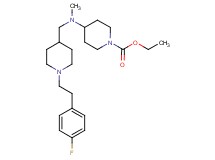 ethyl 4-[({1-[2-(4-fluorophenyl)ethyl]-4-piperidinyl}methyl)(methyl)amino]-1-piperidinecarboxylate