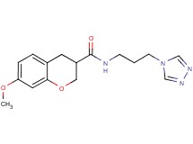 7-methoxy-N-[3-(4H-1,2,4-triazol-4-yl)propyl]chromane-3-carboxamide