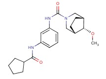 (8-syn)-N-{3-[(cyclopentylcarbonyl)amino]phenyl}-8-methoxy-3-azabicyclo[3.2.1]octane-3-carboxamide