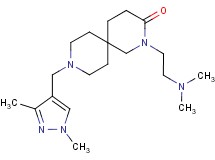2-[2-(dimethylamino)ethyl]-9-[(1,3-dimethyl-1H-pyrazol-4-yl)methyl]-2,9-diazaspiro[5.5]undecan-3-one