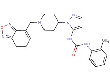 N-{1-[1-(2,1,3-benzoxadiazol-4-ylmethyl)-4-piperidinyl]-1H-pyrazol-5-yl}-N'-(2-methylphenyl)urea