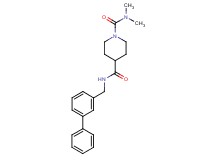 N~4~-(biphenyl-3-ylmethyl)-N~1~,N~1~-dimethylpiperidine-1,4-dicarboxamide