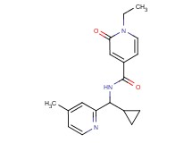 N-[cyclopropyl(4-methylpyridin-2-yl)methyl]-1-ethyl-2-oxo-1,2-dihydropyridine-4-carboxamide