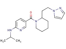 N-isopropyl-5-({2-[2-(1H-pyrazol-1-yl)ethyl]-1-piperidinyl}carbonyl)-2-pyridinamine