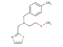 (2-methoxyethyl)(4-methylbenzyl)(1,3-thiazol-2-ylmethyl)amine