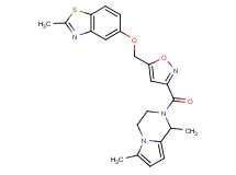 5-({3-[(1,6-dimethyl-3,4-dihydropyrrolo[1,2-a]pyrazin-2(1H)-yl)carbonyl]-5-isoxazolyl}methoxy)-2-methyl-1,3-benzothiazole
