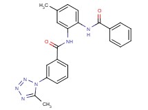 N-[2-(benzoylamino)-5-methylphenyl]-3-(5-methyl-1H-tetrazol-1-yl)benzamide