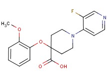 1-(3-fluoropyridin-4-yl)-4-(2-methoxyphenoxy)piperidine-4-carboxylic acid
