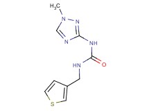 N-(1-methyl-1H-1,2,4-triazol-3-yl)-N'-(3-thienylmethyl)urea